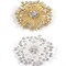 1.75" Starburst Rhinestone Brooch Silver Elegant Pin for Dresses, Gift Boxes & DIY Decor